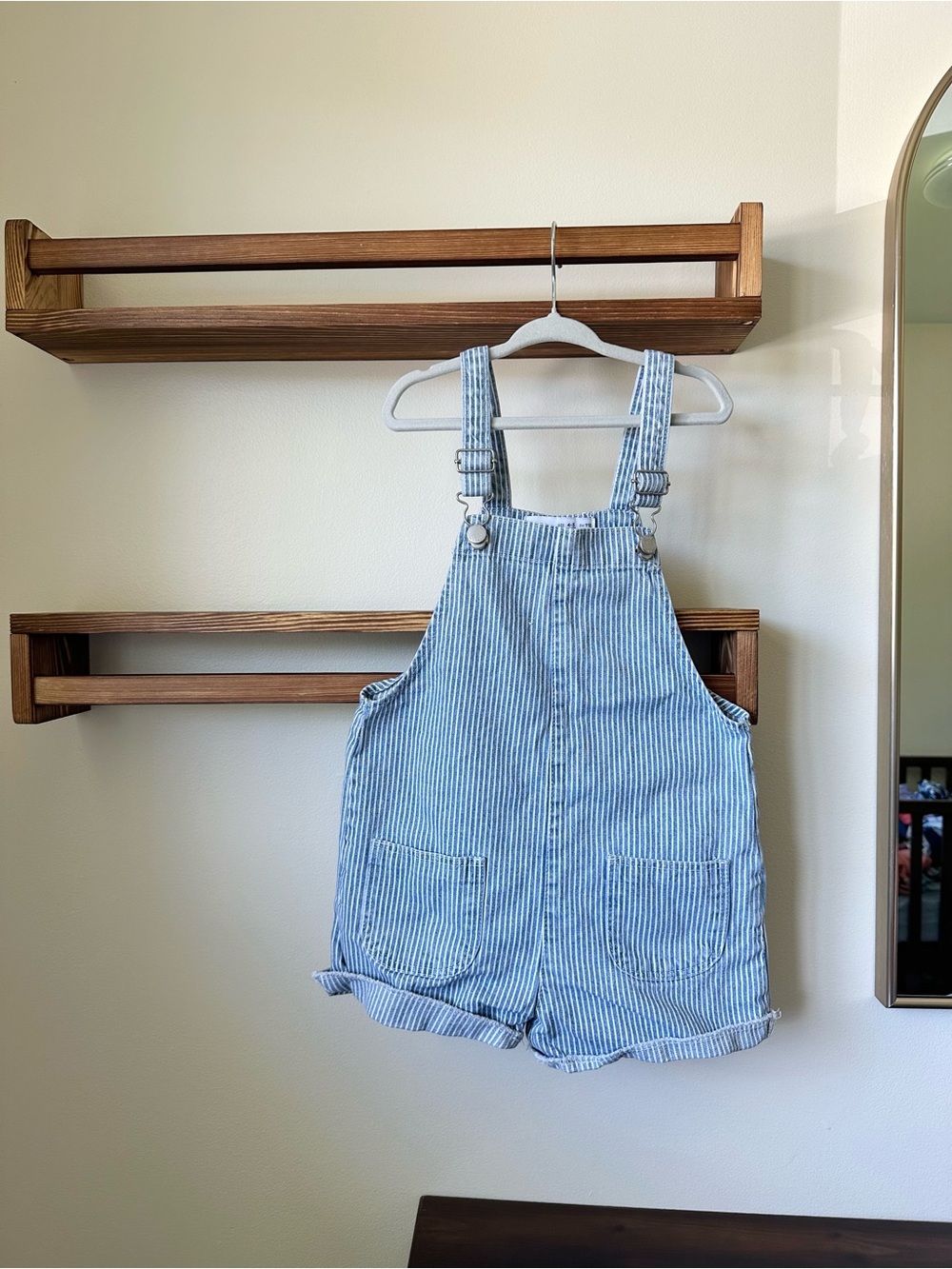 Zara Striped Denim Shortalls | 4-5T